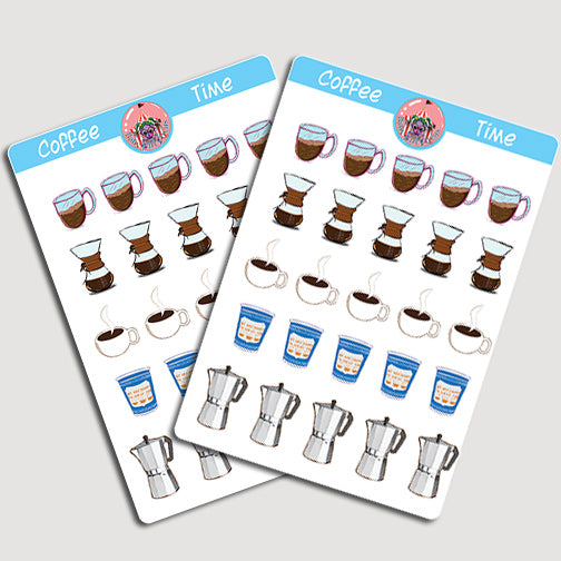 Coffee Time Stickers